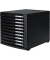 Schubladenbox Contur 1510-13 schwarz/schwarz 10 Schubladen geschlossen