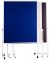 Moderationstafel 2111324, 120x150cm, Kork + Kork (beidseitig), pinnbar, mit Rollen, braun + braun