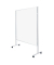 Whiteboard mobil Mobile, 1201100M, 150x120cm (BxH), emailliert, Aluminiumrahmen