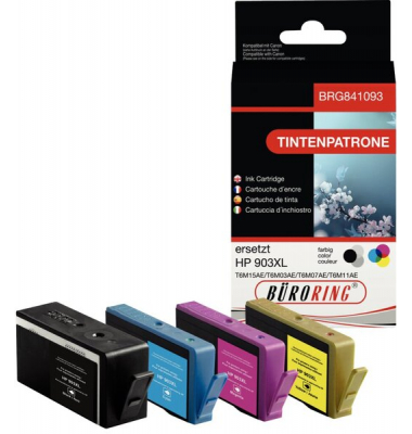 Druckerpatrone BRG841093 (kompatibel mit HP), farbig, ca. 1x855/3x975 Seiten