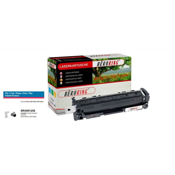 4016058012557 - Toner BRG851256 (kompatibel zu HP Color Laserjet Pro M254) schwarz ca 3200 Seiten 4016058012557 Büroring