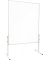 Moderationstafel X-tra!Line®, doppelseitig, Acryl, 120x150cm, farblos