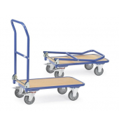 Klappwagen KW11, Ladefläche 900x600mm, 2 Bock-2 Lenkrollen (feststellbar),