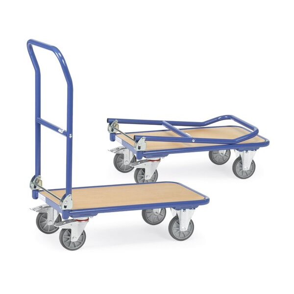 fetra Klappwagen KW11, Ladefläche 900x600mm, 2 Bock-2 Lenkrollen (feststellbar), 4017976011547 fetra