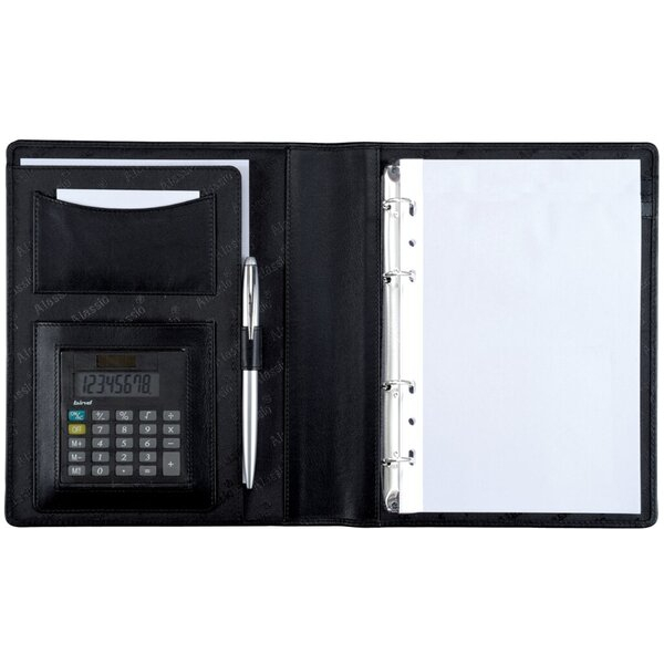 4021068300075 - Ringbuchmappe Benaco DIN A5 schwarz Nappaleder Einschubfach 4021068300075 30007