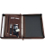 Ringbuchmappe Viggo, A4, Leder, braun Ringmechanik