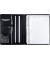 Ringbuchmappe Cremona II, A4, schwarz Nappaleder, Taschenrechner