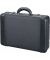 Attachékoffer Modica, schwarz Materialmix Nylon-Lederimitat