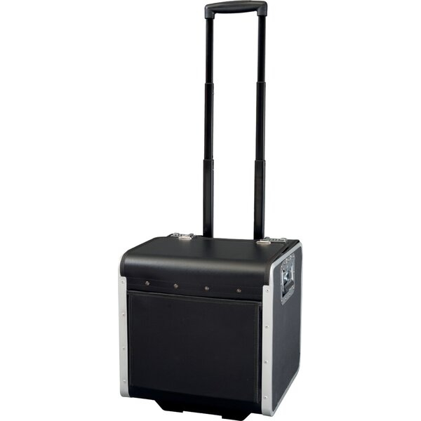 4021068450497 - JSA Aktenkoffer Perugia mit Tragegriff und Rollen mit 1 Fach Kunstleder schwarz