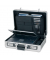 Notebook-Attach&eacute;koffer Carbon-Look schwarz/silber bis 17 Zoll