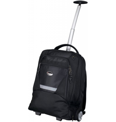Trolley Rucksack Master, Nylon schwarz, verstaubare Tragegurte