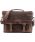 Businesstasche Cloud, Leder, braun Tragegriff, Vortasche