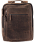 Notebookrucksack JESTER Reißverschluss Leder braun