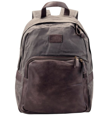 Pride&Soul Rucksack Sensation grau/braun, 44x32x16cm, Lederimitat