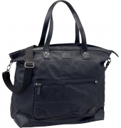 Weekender All Night, schwarz Canvas-Lederimitat Materialmix