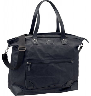 Weekender All Night, schwarz Canvas-Lederimitat Materialmix