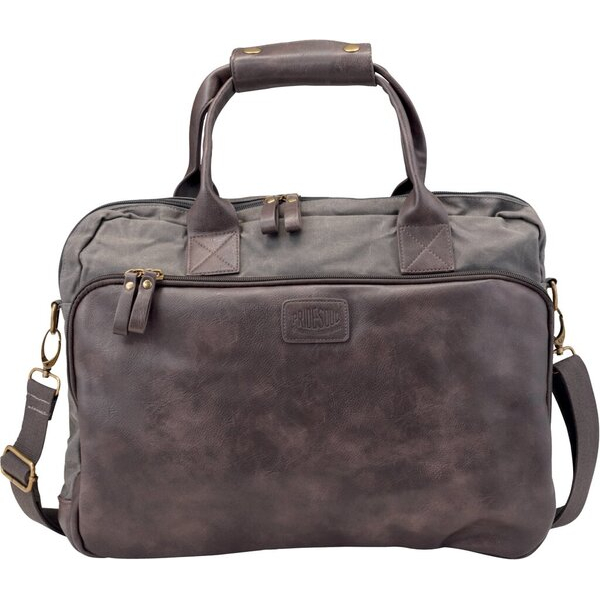4021068473120 - Laptoptasche Mystify S graubraun Canvas-Lederimitat Materialmix 4021068473120 47312