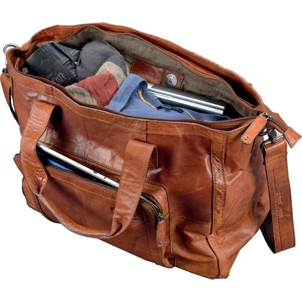 4021068476008 - Weekender Royal T Leder cognac Tragegriffe Reißverschluss 4021068476008 JÜSCHA