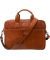 Laptoptasche Surprise, Leder, Cognac Tragegriffe, Reißverschluss