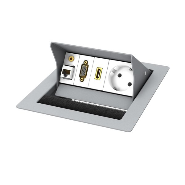 4021565051166 - CablePort standart 2 Tischgehäuse 2-fach VA komplett vorkonfektioniert 4021565051166 7492000002 4021565051166 - CablePort standart 2 Tischgehäuse 2-fach VA komplett vorkonfektioniert 4021565051166 7492000002