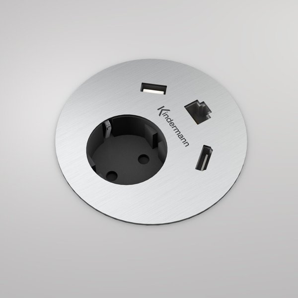 4021565053726 - CablePort table 2 Anschlussfeld aus edelstahl Kabeldurchlässe 80 mm 4021565053726 7449000040