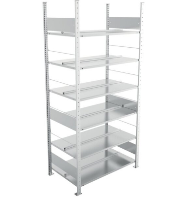 Bürogrundregal 2200 x 1000 x 600 mm S3 Büro Steck Compact