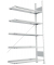 Büroanbauregal 1850 x 1000 x 300 mm S3 Büro Steck Compact