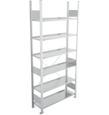 Bürogrundregal 2200 x 1000 x 300 mm S3 Büro Steck Compact