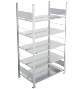 Bürogrundregal 1850 x 1000 x 600 mm S3 Büro Steck Compact