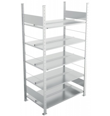 Bürogrundregal 1850 x 1000 x 600 mm S3 Büro Steck Compact