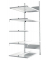 Büroanbauregal 1850 x 1000 x 600 mm S3 Büro Steck Compact
