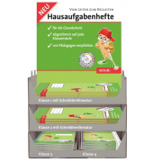 Hausaufgabenheft 89256 / Hausaufgaben Lineatur / keine, A4 / A5, 60g, gr&uuml;n, 52 Blatt / 104 Seiten