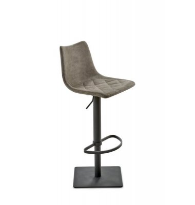 Bar-/Tresenhocker MY TOBY Kunstleder schlamm, Vintage, Gestell schwarz