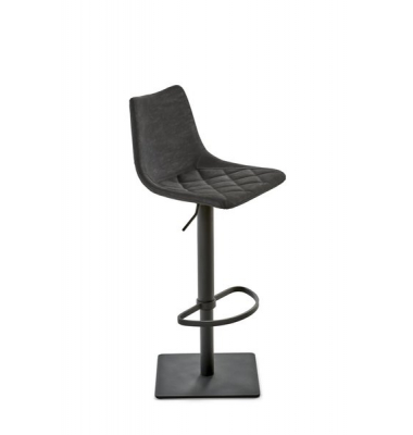 Bar-/Tresenhocker MY TOBY Kunstleder schwarz, Vintage, Gestell schwarz