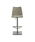 Bar-/Tresenhocker MY TOBY Kunstleder schlamm, Vintage, Gestell grau