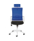 B&uuml;rostuhl mySTUDIO, blau/schwarz / wei&szlig;, mit Armlehnen, bis 120kg, mit Kopfst&uuml;tze