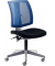 B&uuml;rodrehstuhl myFLEXO, schwarz/blau / grau, bis 150kg, ohne Kopfst&uuml;tze