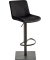 Bar-/Tresenhocker 1287 Gestell grau gepolsterte Sitzschale schwarzgrau