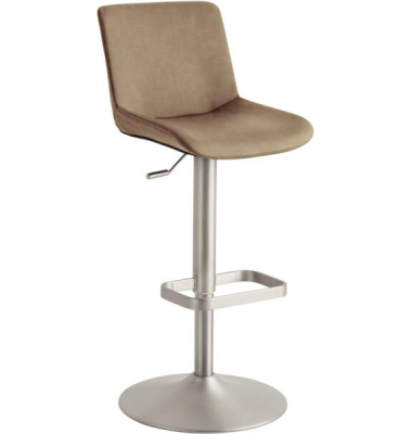 Hochstuhl myDIVO, beige, Gestell chrom matt, Tellerfuß