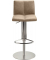 Hochstuhl myKLEO, beige, Gestell edelstahl gebürstet, Tellerfuß
