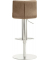Hochstuhl myKLEO, beige, Gestell edelstahl gebürstet, Tellerfuß