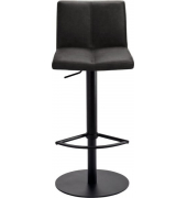 Bar-Tresenhocker 1385,Gestell schwarz gepolsterte Sitzschale schwarzgrau