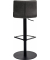 Bar-/Tresenhocker 1385,Gestell schwarz gepolsterte Sitzschale schwarzgrau