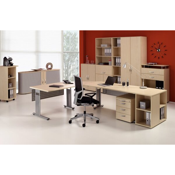 4038933059464 - Regal 3 OH mit Türen und Standfüßen Ahorn 800x400x1104 4038933059464 Geramöbel 4038933059464 - Regal 3 OH mit Türen und Standfüßen Ahorn 800x400x1104 4038933059464 Geramöbel