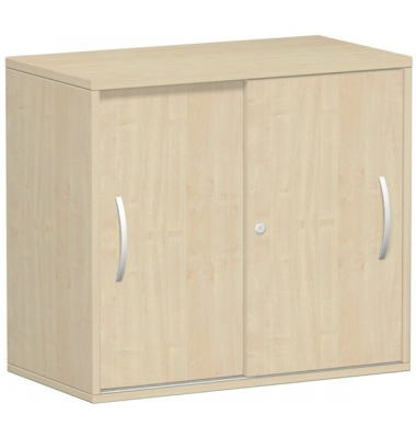Anstell-Schiebetürenschrank 2 OH mit Standfüßen, Ahorn, Flex