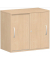 Schiebet&uuml;renschrank Flex S-381501BB, abschlie&szlig;bar, 2 OH, buche, 80x72x42,5cm (BxHxT)