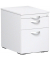 Rollcontainer S-530152-WW Flex, wei&szlig;, 3 Schubladen, Dreischicht-Feinspan, Melaminharz beschichtet, abschlie&szlig;bar