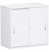 Schiebet&uuml;renschrank Flex S-382502WW, 2 OH, wei&szlig;, 80x79,8x42,5cm (BxHxT)