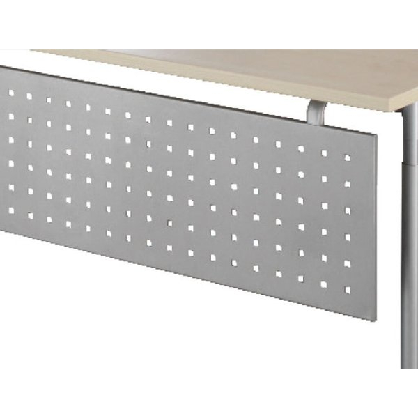 4038933527284 - Knieraumblende 1200 für Schreibtisch Flex silber gelocht 4038933527284 Geramöbel