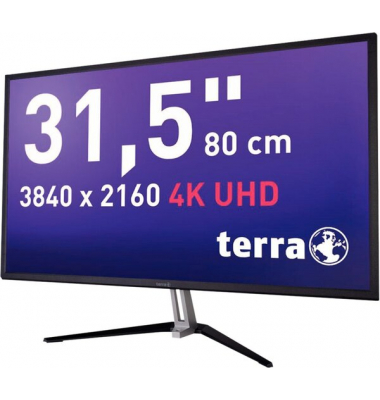  Monitor 3030058, 31,5 Zoll, UHD (3840x2160), silber/mattschwarz